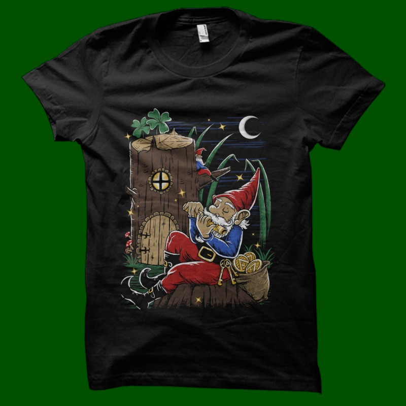 Camiseta Gnomo  (BRILHA NO ESCURO!)