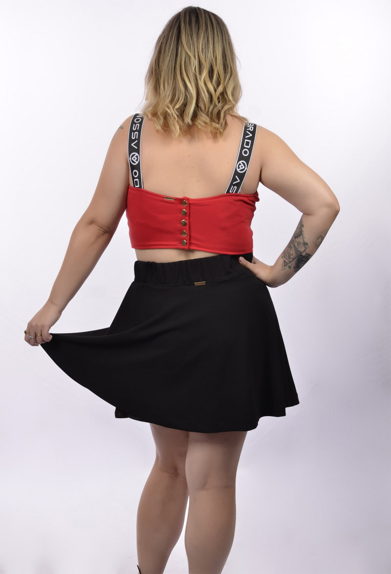Saia de best sale musseline curta