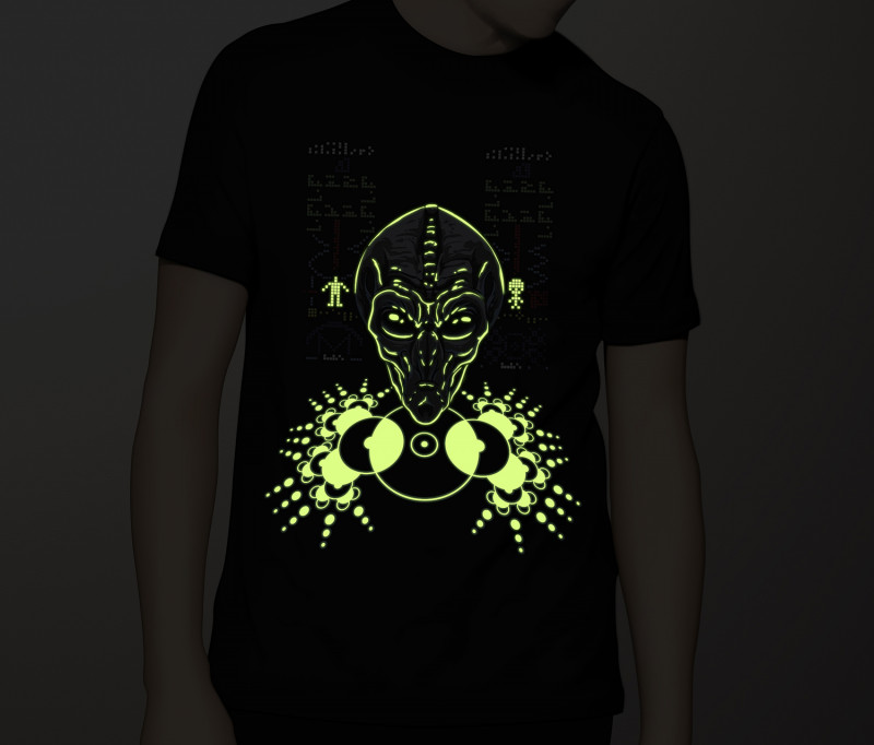 Camiseta Mensagem de Arecibo (Brilha no Escuro!)