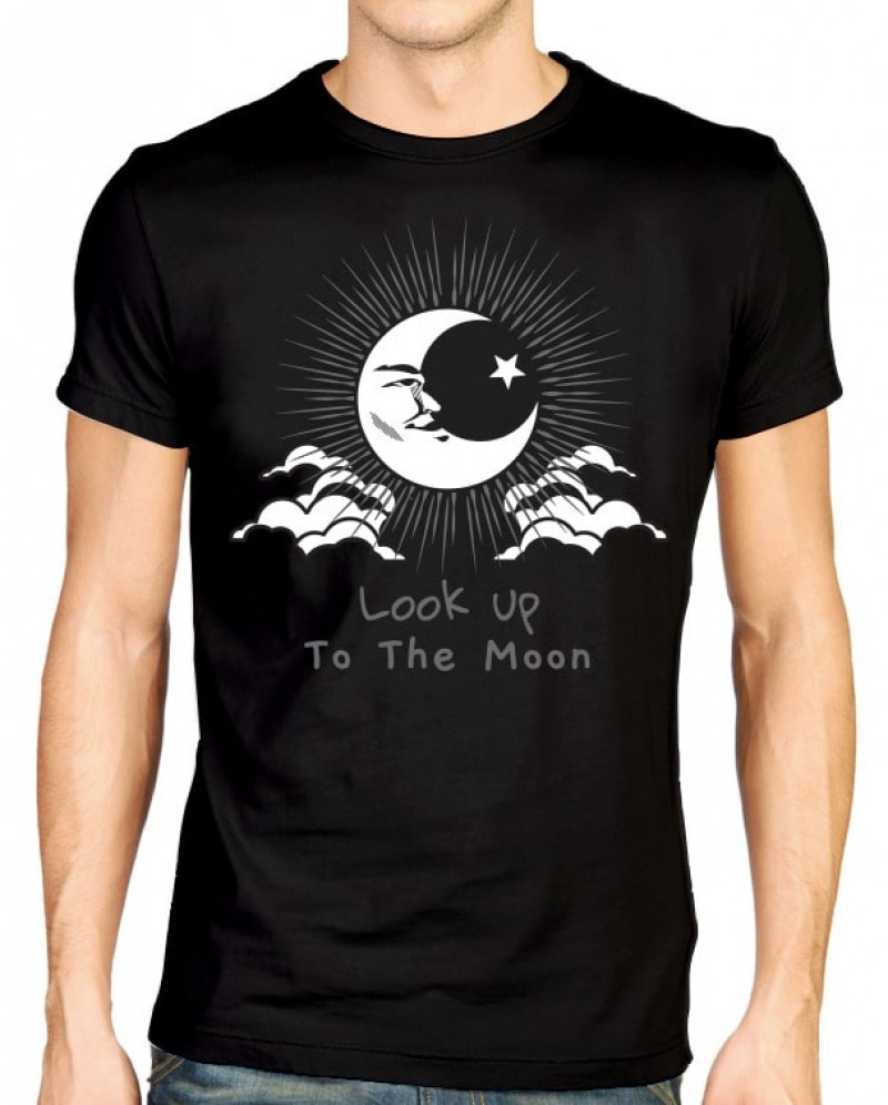 Camiseta Look up to the Moon (Brilha no Escuro!)