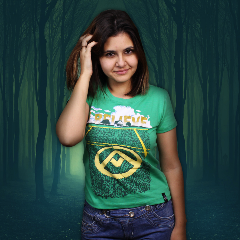 Camiseta Crop Circle (Brilha no Escuro!)