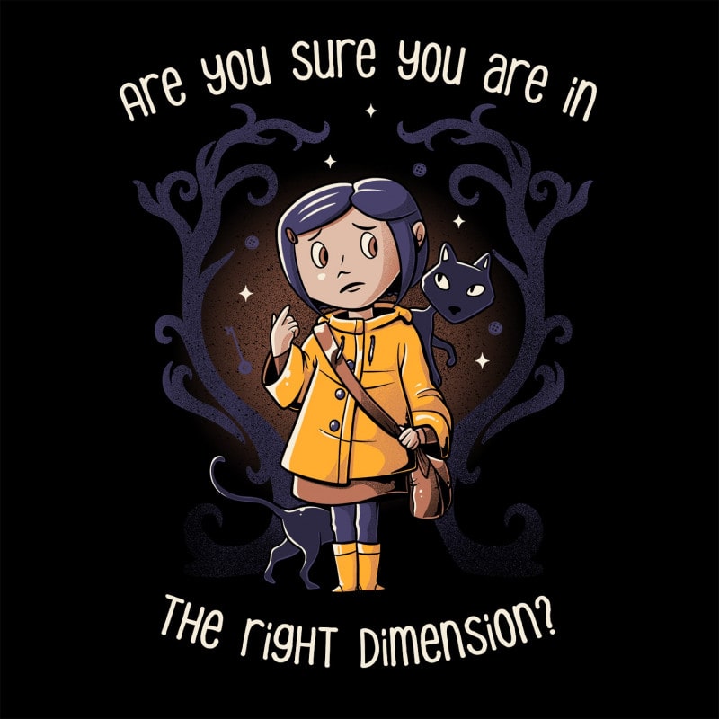 Camiseta "Caroline" - The Right Dimension (Brilha no Escuro!)