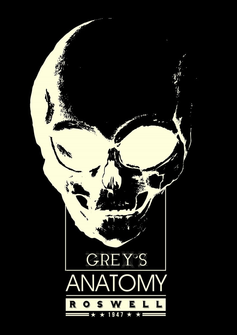 Camiseta Grey's Anatomy (Brilha no Escuro!)