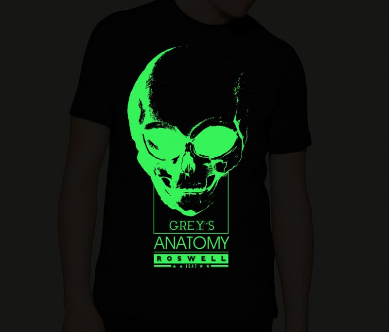 Camiseta Grey's Anatomy (Brilha no Escuro!)