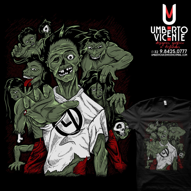 Camiseta Zumbis (BRILHA NO ESCURO!)