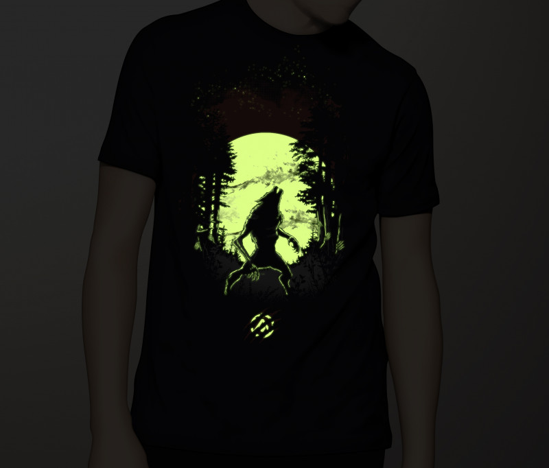 Camiseta Lobisomem (Brilha no Escuro!)