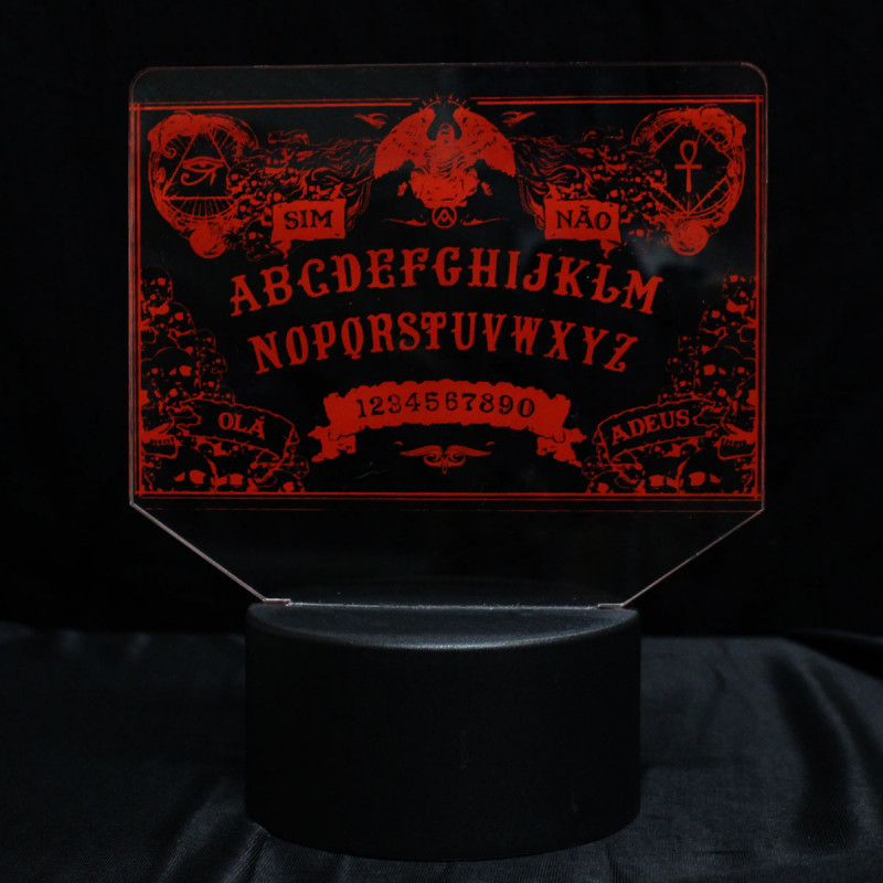 Luminária em Acrílico Sem Fio: Ouija