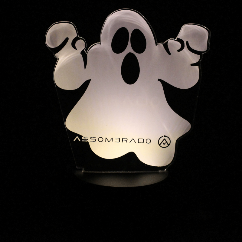 Luminária em Acrílico Sem Fio: Fantasma