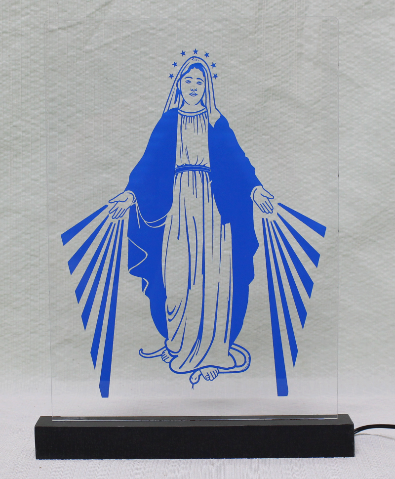 Luminária em Acrílico Com Fio: Nossa Senhora das Graças