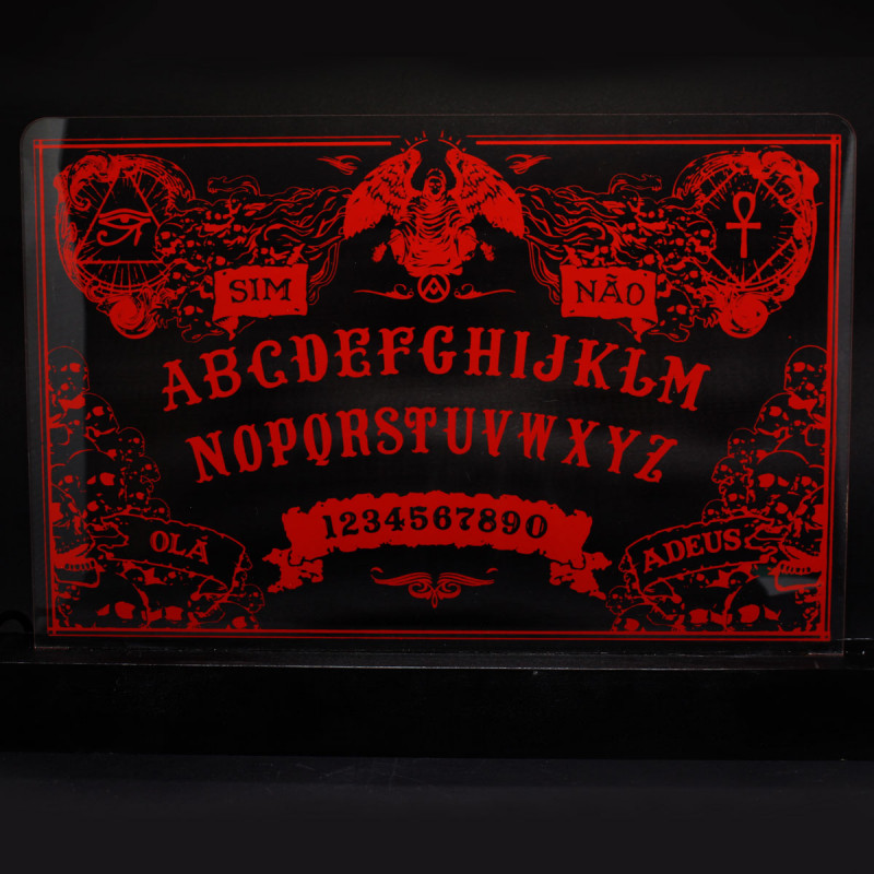 Luminária em Acrílico Com Fio: Tábua Ouija