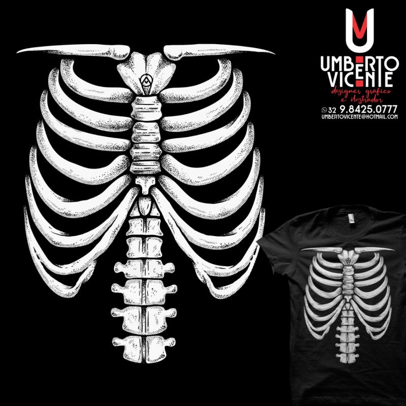 Camiseta Esqueleto (BRILHA NO ESCURO!)