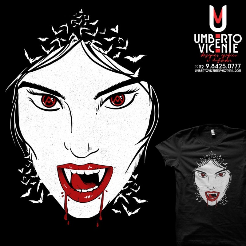 Camiseta Vampira (Brilha no Escuro!)